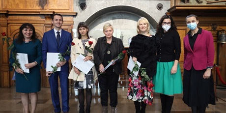 Nagroda Prezydenta Miasta Gdańska dla pani Aleksandry Dobosz. 