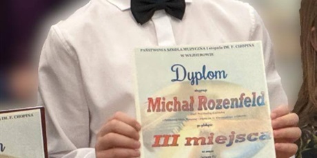 Sukces Michała Rozenfelda na XIX Konkursie pianistycznym „Muzyka Krajów Nadbałtyckich” w Wejherowie.