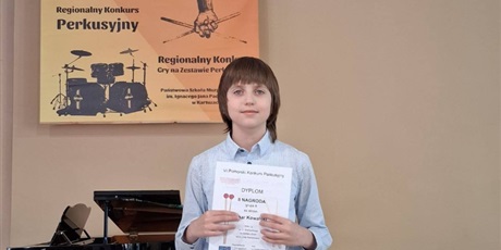 Sukcesy naszych uczniów podczas VI Pomorskiego Konkursu Perkusyjnego w Kartuzach